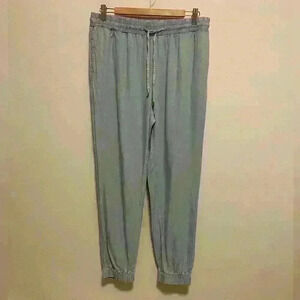 Ellen Tracy - Light Cotton Pants -  Light Denim Blue - Size M